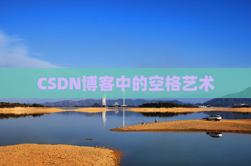 CSDN博客中的空格艺术